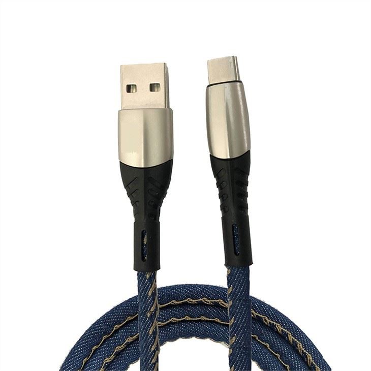 Usb Type C Cable With Blue Color