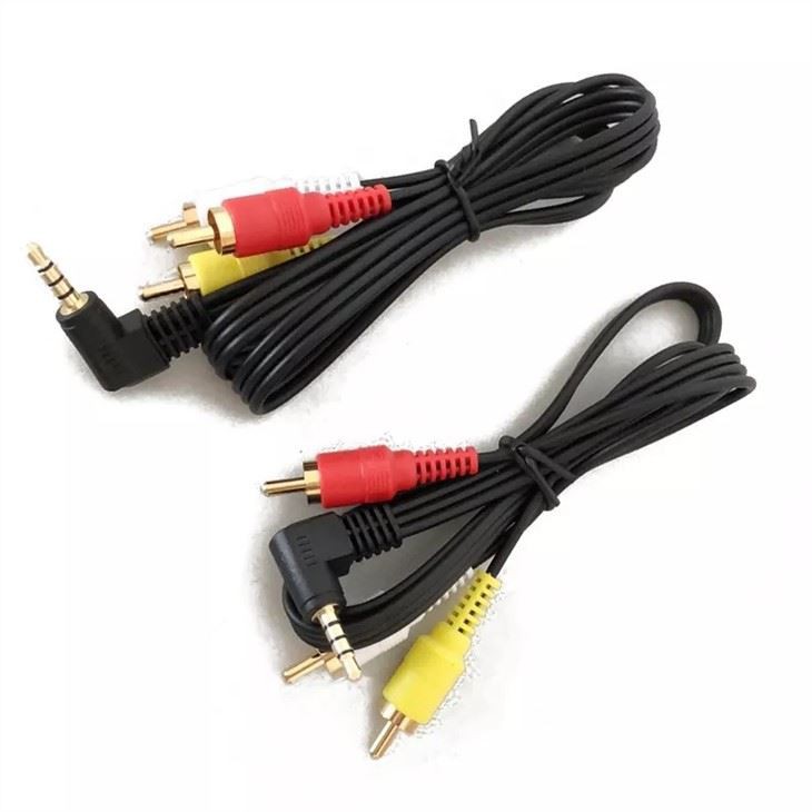 3.5mm To 3 RCA Male Plug To RCA Stereo Audio Video Cable