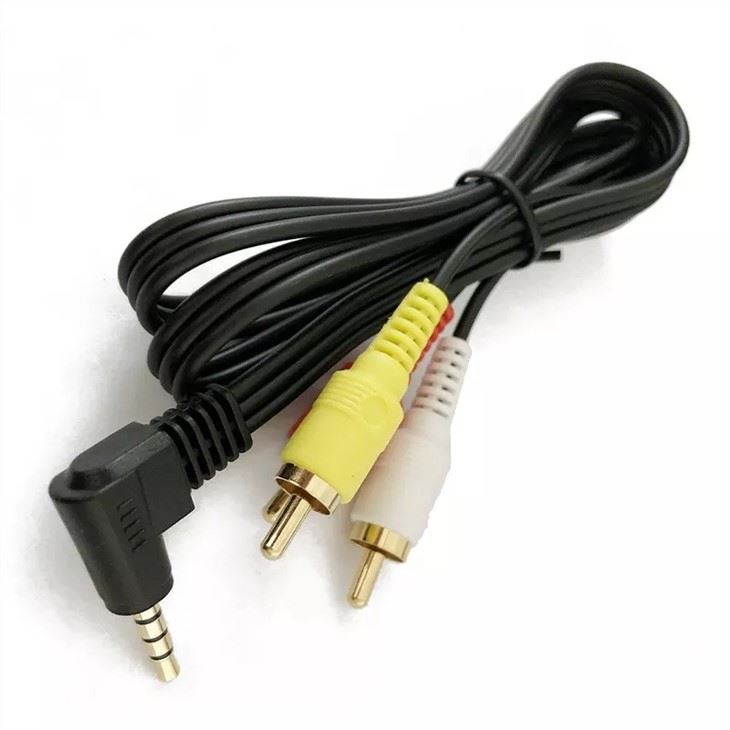 3.5mm To 3 RCA Male Plug To RCA Stereo Audio Video Cable